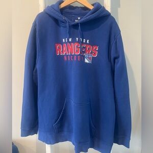 Fanatics Royal Blue Pullover New York Rangers Hockey Hoodie nwot 3xl